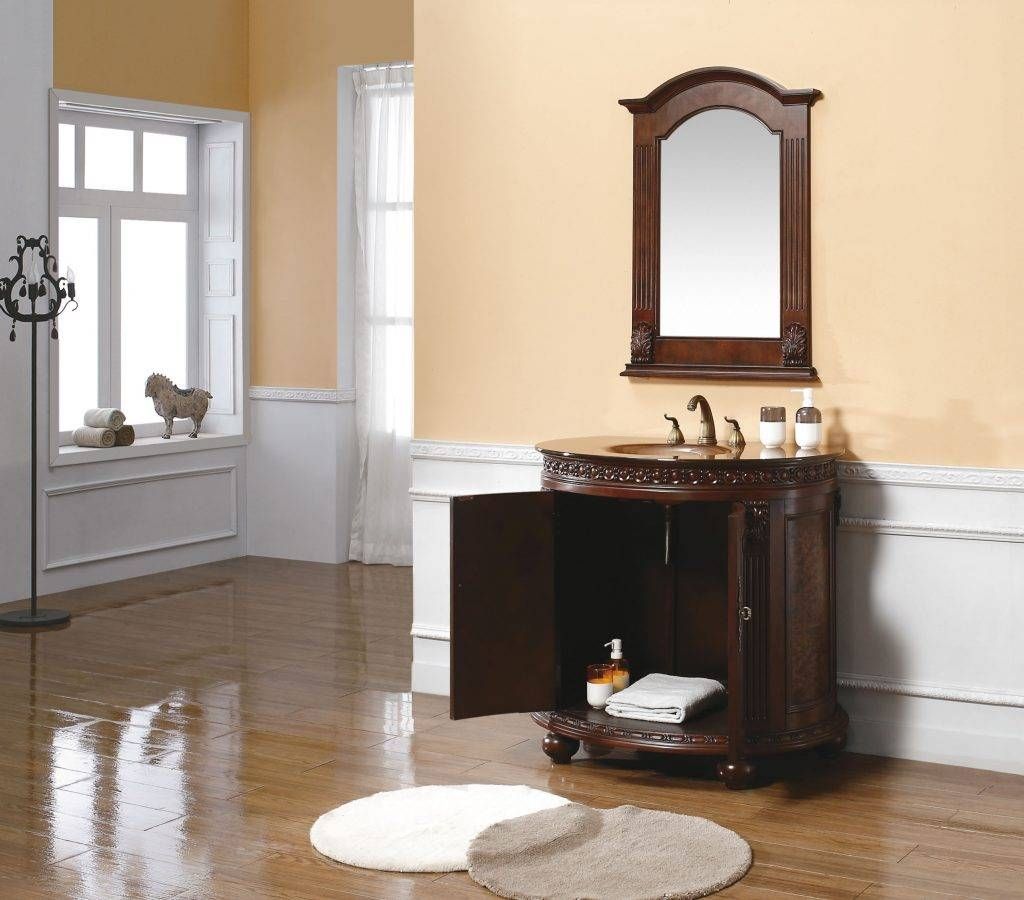 Oak Framed Bathroom Mirrors 118 Stunning Decor With Small Vanity Intended For Oak Framed Wall Mirrors (View 16 of 25)