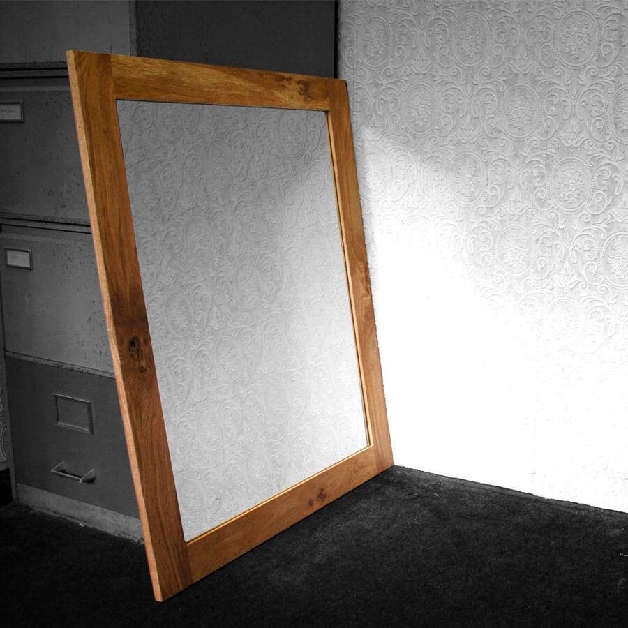 Oak Framed Mirror – Large For Large Oak Framed Mirrors (Photo 1 of 25)