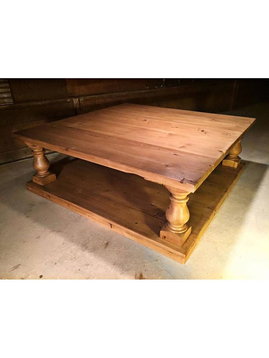 Old Pine Baluster Coffee Table | Cottage Home® In Old Pine Coffee Tables (View 14 of 30)