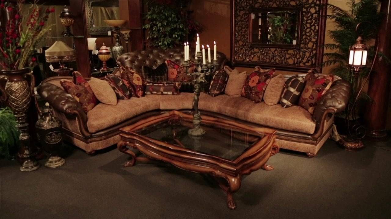 Old World Sectional Sofa | High End Furniture | Travilion Leather Regarding High End Leather Sectional Sofa (View 1 of 25)
