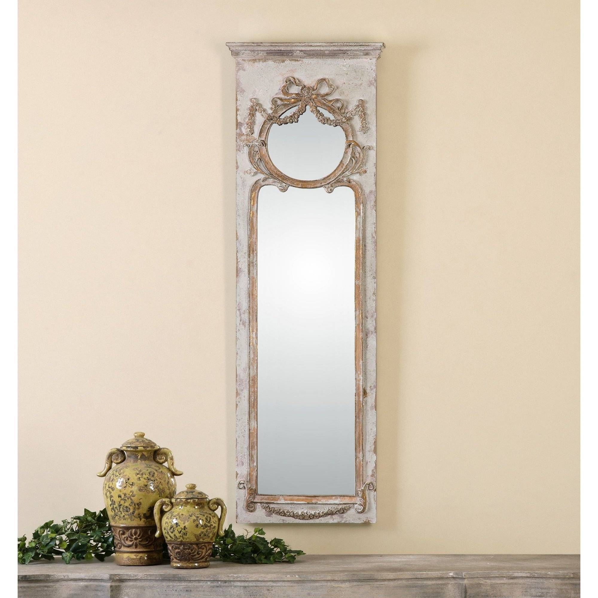 One Allium Way Ivory Ornate Frame Wall Mirror & Reviews | Wayfair Regarding Ivory Ornate Mirrors (View 7 of 25)