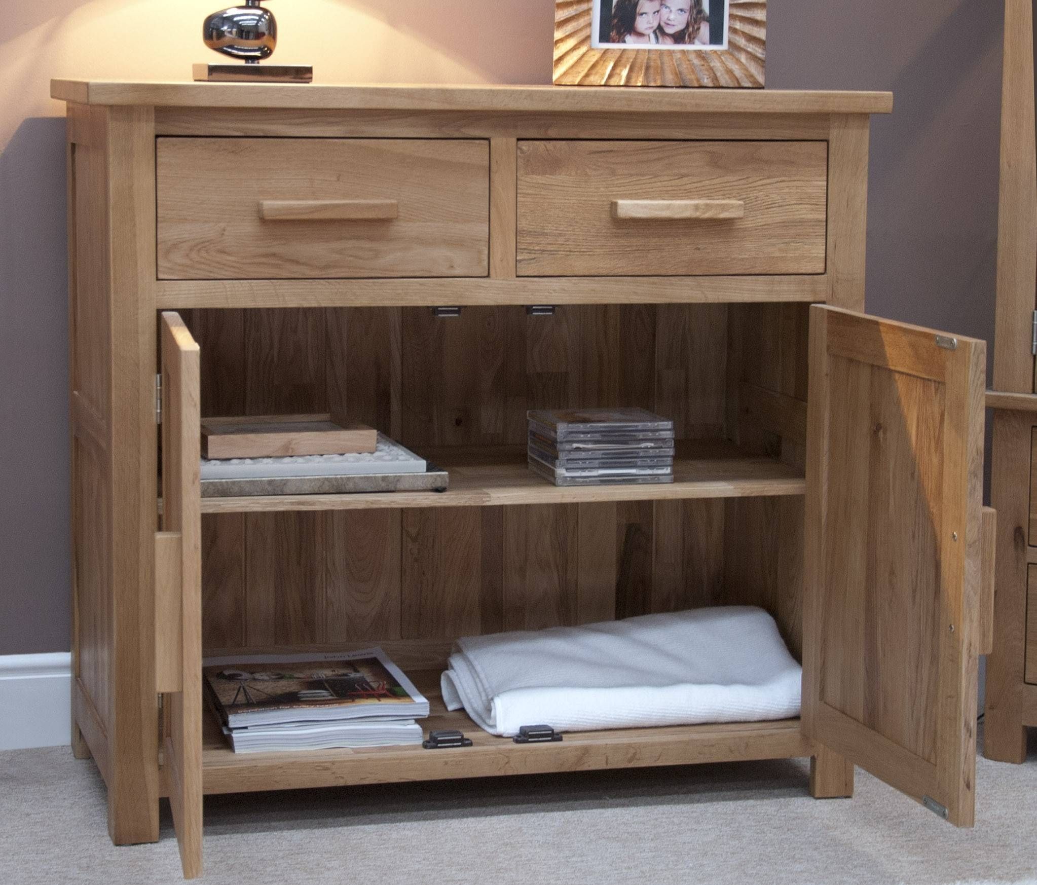 Opus Oak Furniture Small Sideboard | Furniture4yourhome Inside Small Sideboard Cabinets (View 13 of 30)