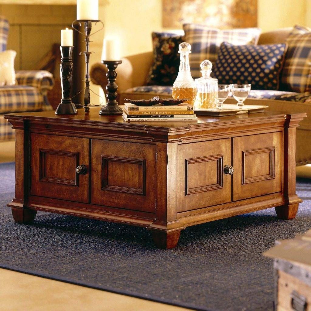 Orly Oak Square Coffee Table With Drawers | Coffee Tables Decoration Inside Oak Square Coffee Tables (View 15 of 30)