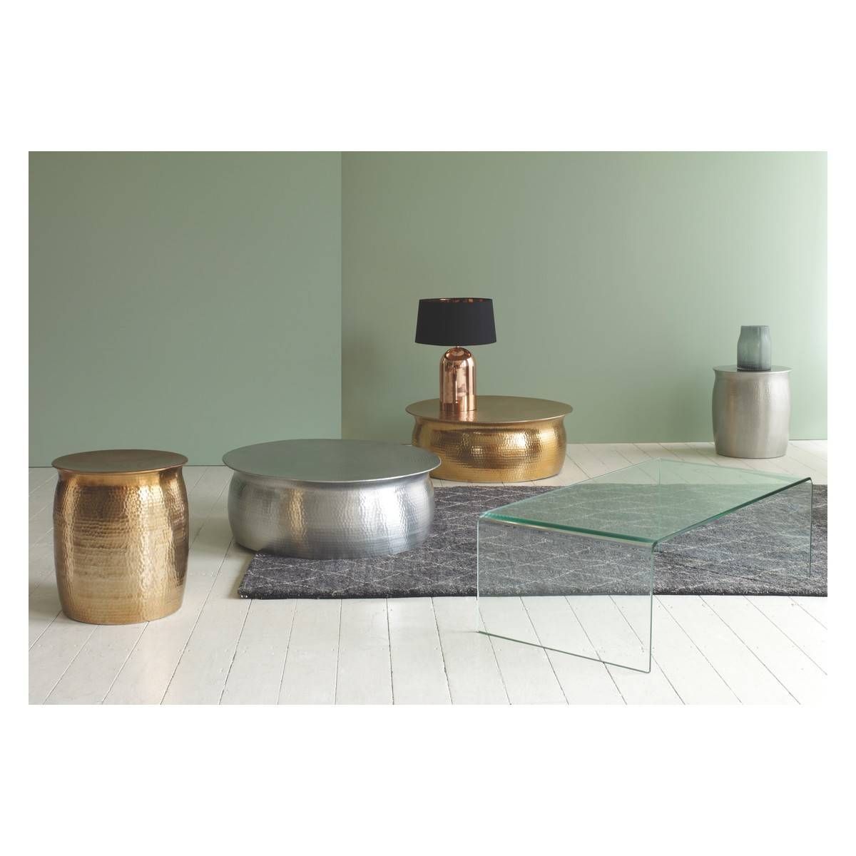 Orrico Hammered Aluminium Coffee Table | Buy Now At Habitat Uk With Regard To Aluminium Coffee Tables (View 4 of 30)