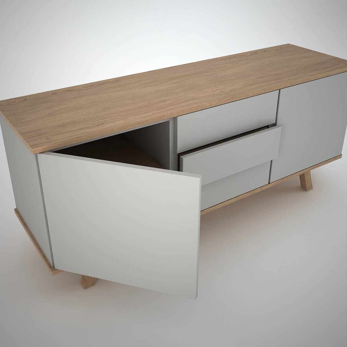 Ottawa Sideboard (2+3) Clay – Join Furniture In Contemporary Oak Sideboards (View 9 of 30)