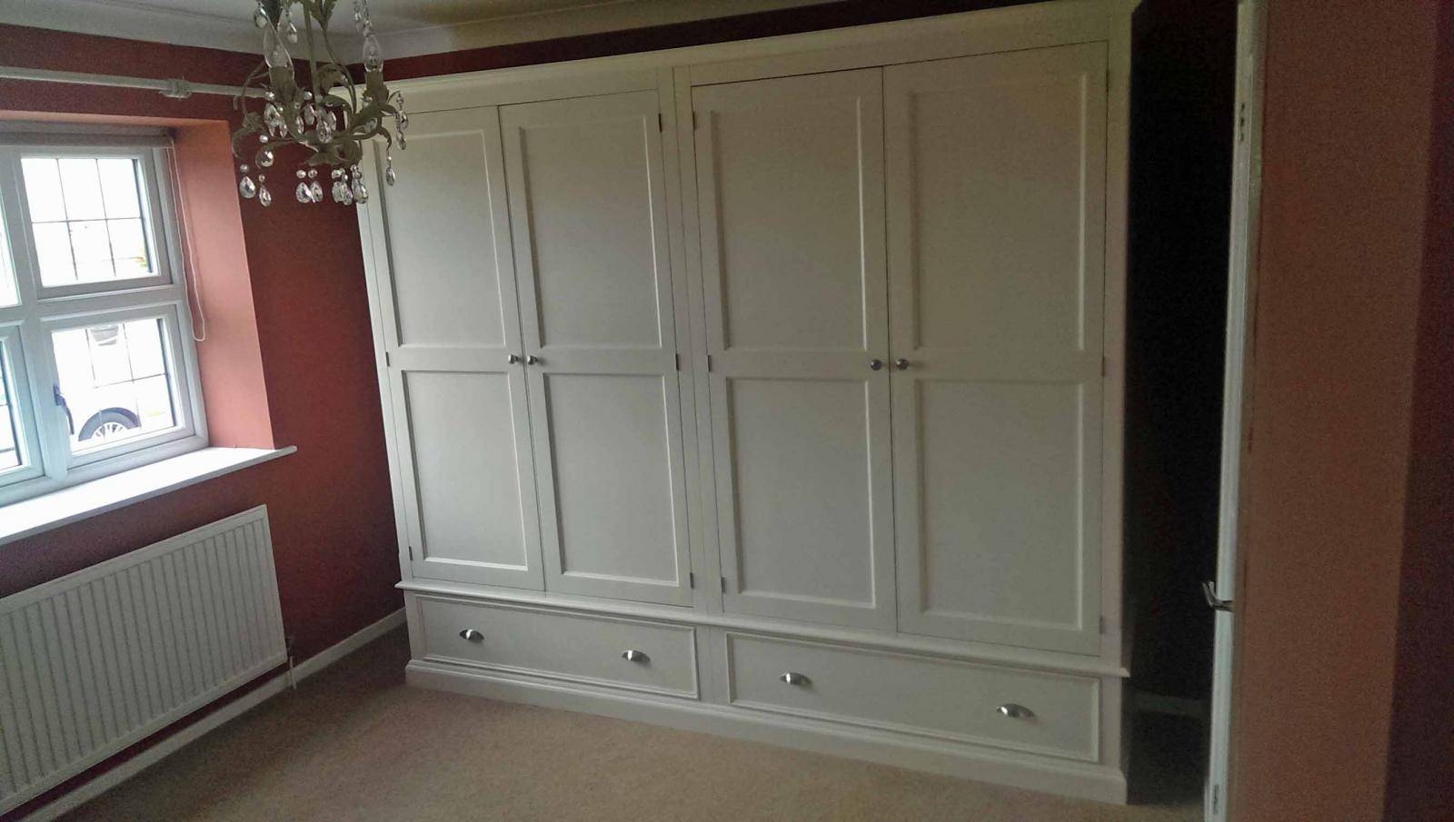 Painted Wide Quad Wardrobe – Wardrobes – Buy Pine, Oak, Painted With Regard To Painted Wardrobes (Photo 14 of 15)