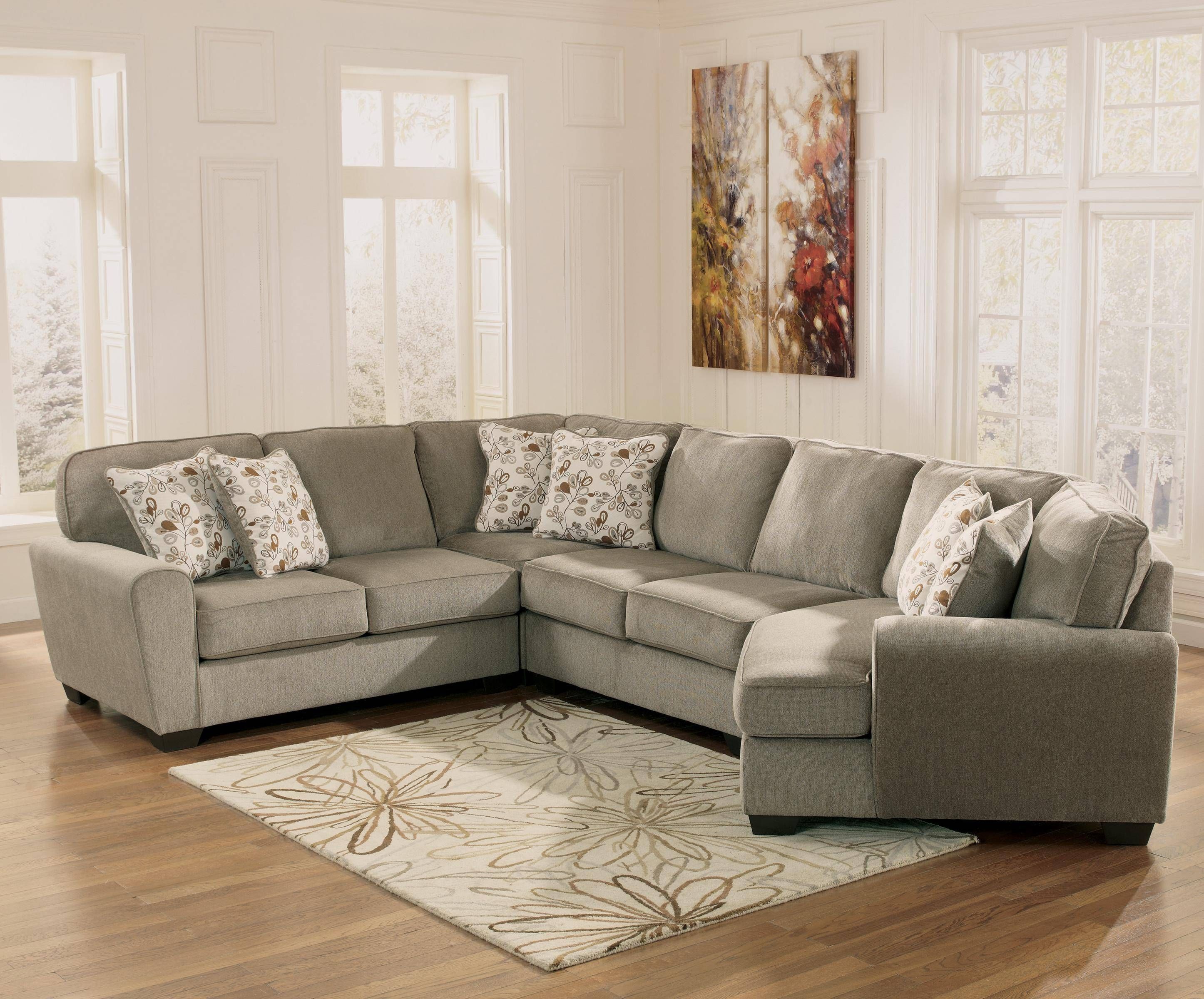 Patina 4 Piece Small Sectional With Right Cuddler – Rotmans – Sofa Pertaining To Sectional Sofa With Cuddler Chaise (Photo 22 of 25)