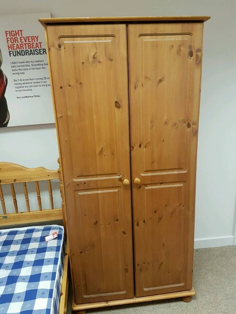 Pine Double Wardrobe | In Greenock, Inverclyde | Gumtree Within Pine Double Wardrobes (View 2 of 15)