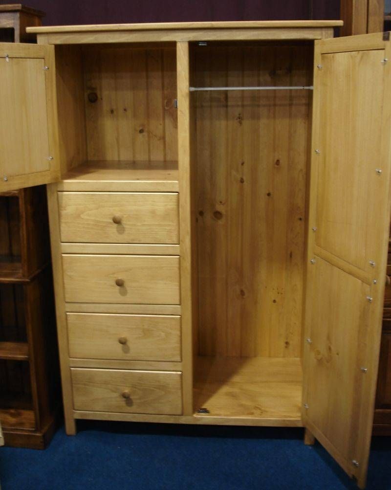 Pine Wood Wardrobe Armoire From Dutchcrafters Amish Furniture In Wood Wardrobes (View 11 of 15)