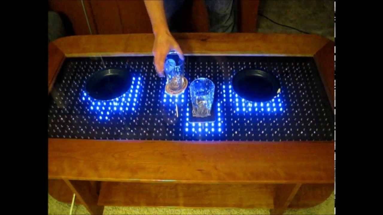 Reactive Led Coffee Table – Arduino – Youtube Within Led Coffee Tables (View 4 of 30)