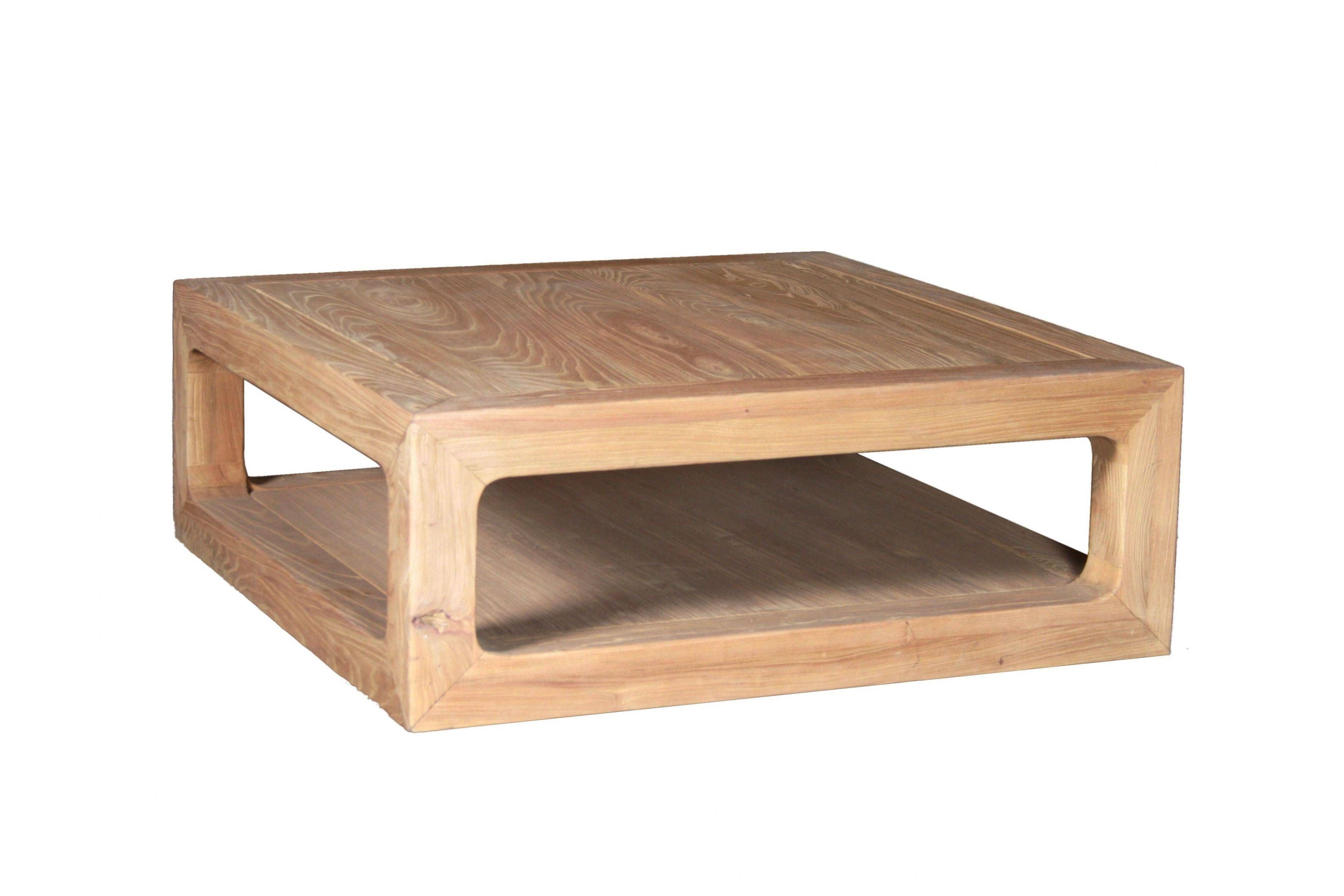 Reclaimed Wooden Coffee Table Contemporary Wooden Coffee Tables Regarding Oak Square Coffee Tables (View 17 of 30)