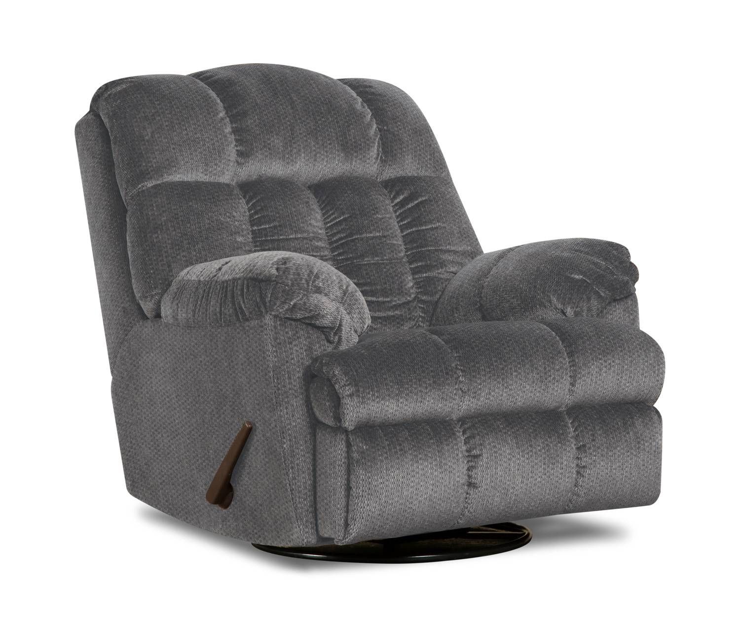 Recliners – Leather, Rocker & Swivel – Hom Furniture In Cuddler Swivel Sofa Chairs (View 8 of 30)