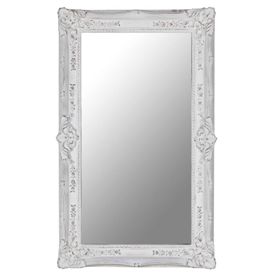 Rectangular Ornate Mirror In Whiteout There Interiors Regarding White Ornate Mirrors (View 5 of 25)