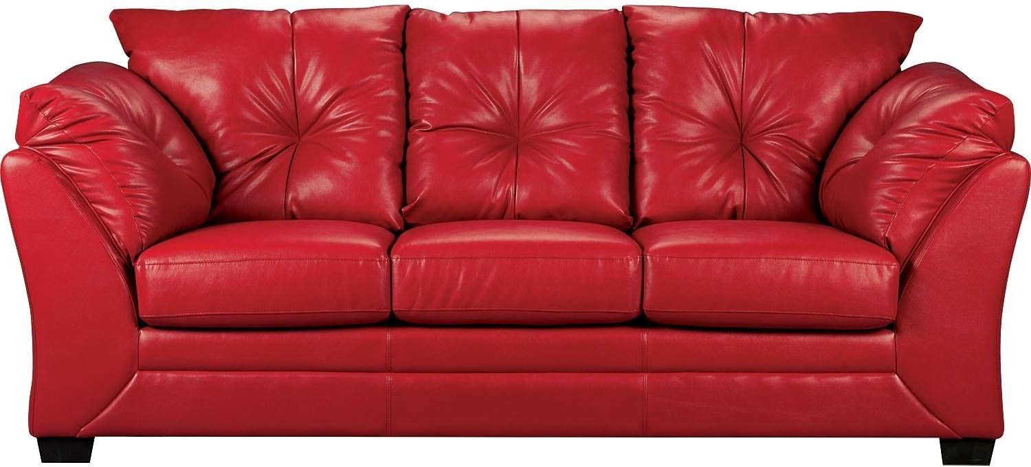 Red Sofas Leather | Tehranmix Decoration Regarding Brick Sofas (View 30 of 30)