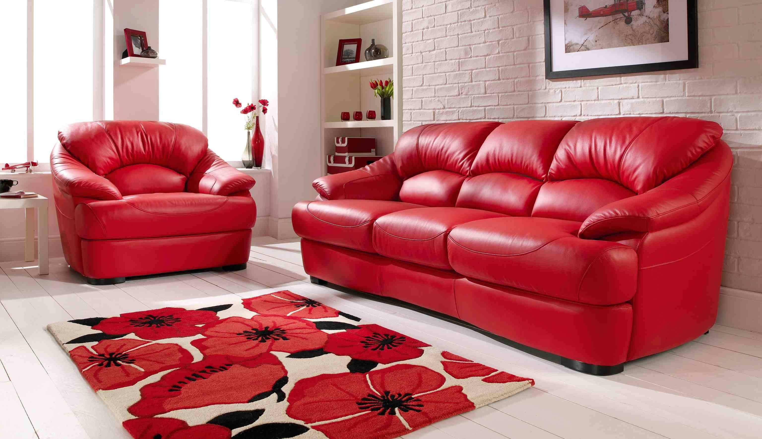 Red Sofas Leather | Tehranmix Decoration Throughout The Brick Leather Sofa (View 28 of 30)