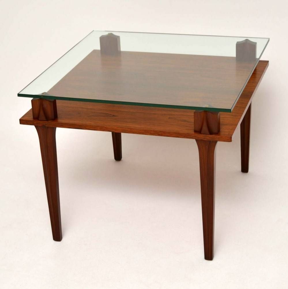 Retro Teak & Glass Coffee Table Vintage 1960's | Retrospective In Retro Teak Glass Coffee Tables (View 11 of 30)