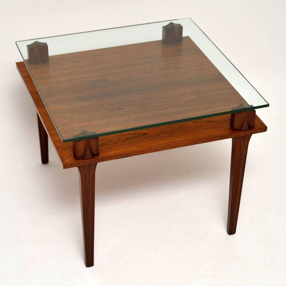 Retro Teak & Glass Coffee Table Vintage 1960's | Retrospective Throughout Retro Teak Glass Coffee Tables (View 9 of 30)