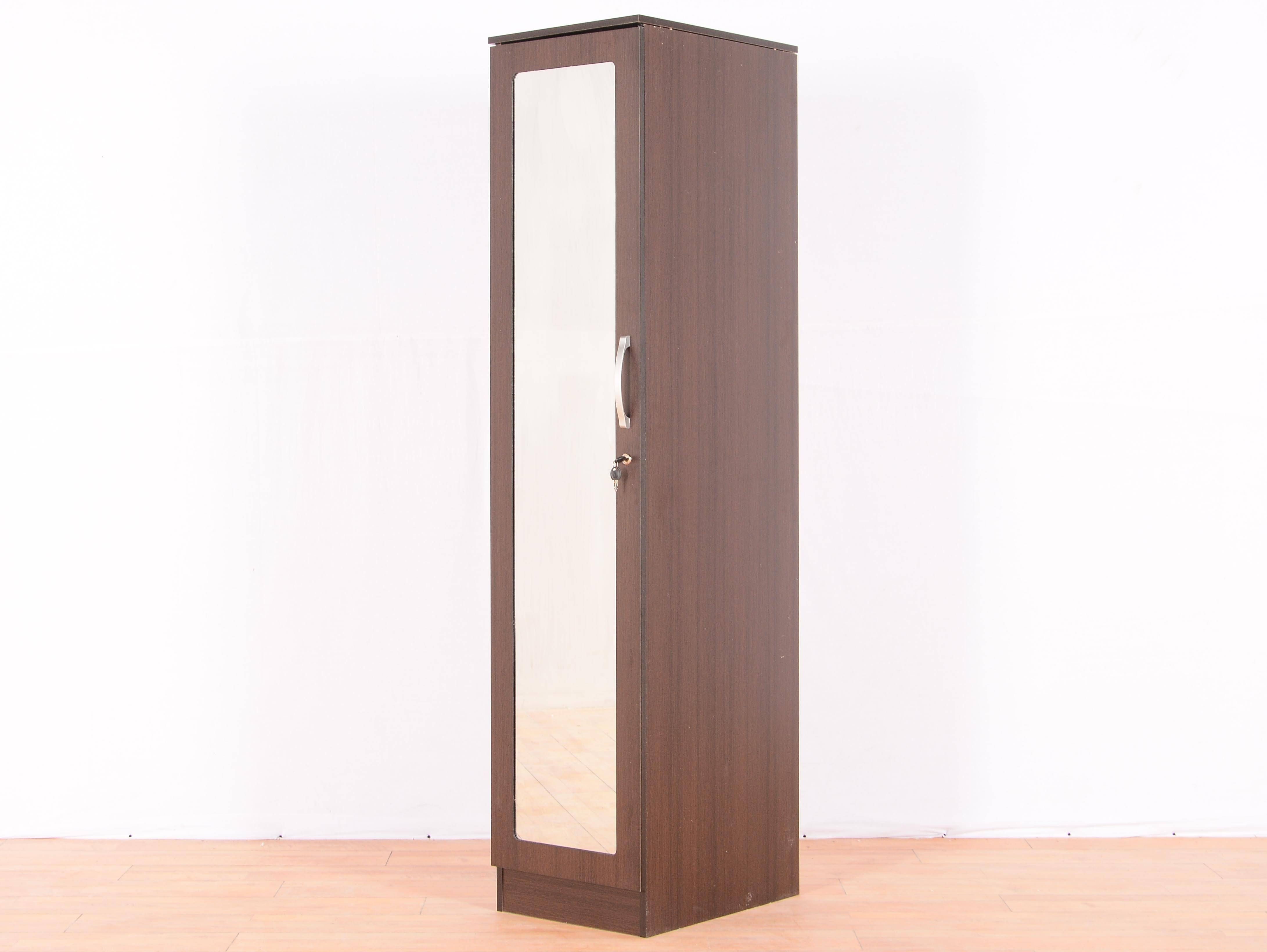 Rikotu Single Door Wardrobe With Mirrormintwud: Buy And Sell Pertaining To Single Wardrobes With Mirror (View 9 of 15)
