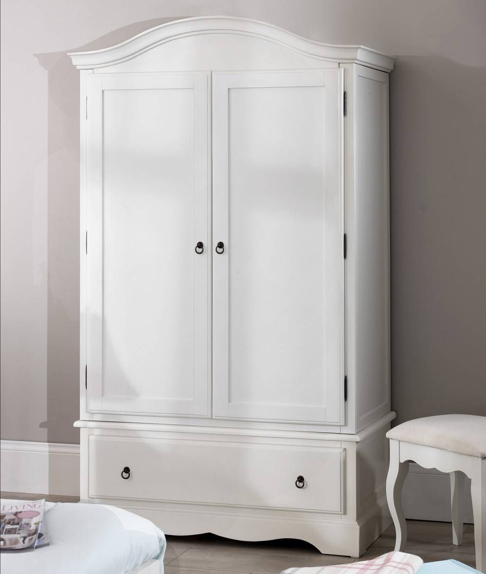 Romance Double Wardrobe, Stunning White Wardrobe With Deep Drawer Pertaining To White Double Wardrobes (View 5 of 15)