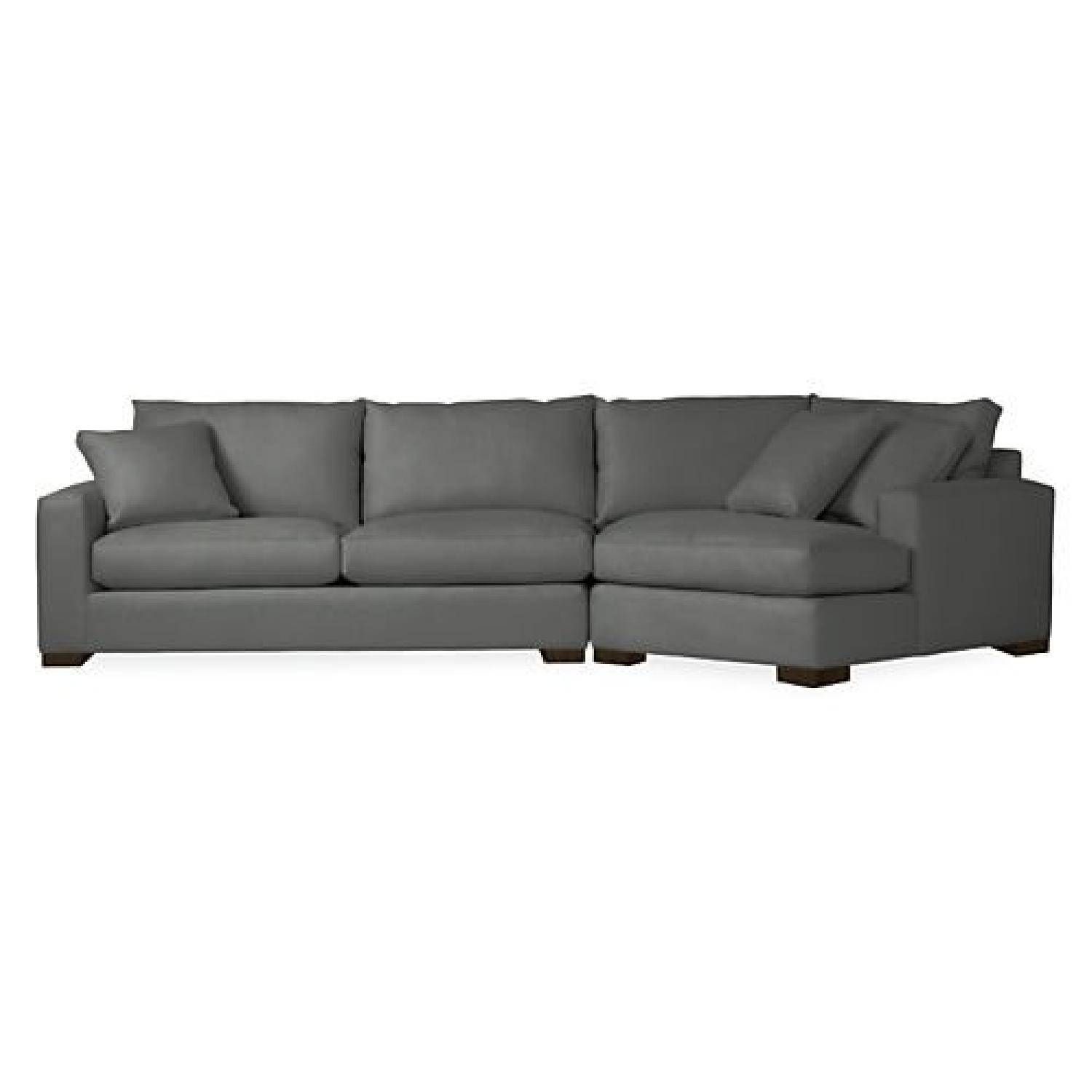 Room & Board Metro Sectional Sofa W/ Right Arm Angled – Aptdeco Throughout Angled Chaise Sofa (View 16 of 30)