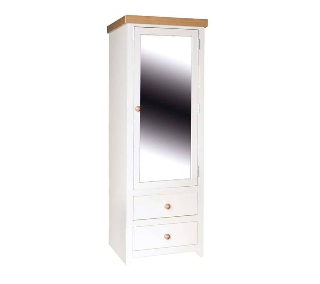Room4 Jamestown Cream 1 Door Single Mirror Within 1 Door Mirrored Wardrobes (View 1 of 15)