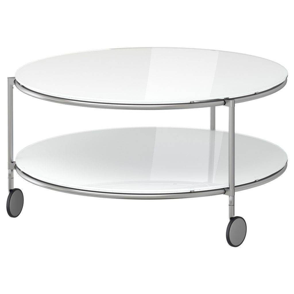 Round Coffee Tables With Casters | Coffee Tables Decoration Inside Glass Coffee Tables With Casters (Photo 1 of 30)