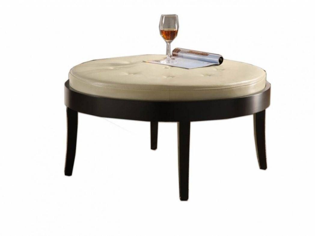 Round Leather Ottomans Coffee Tables Leopard Ottoman White Table With Regard To Leopard Ottoman Coffee Tables (View 11 of 30)