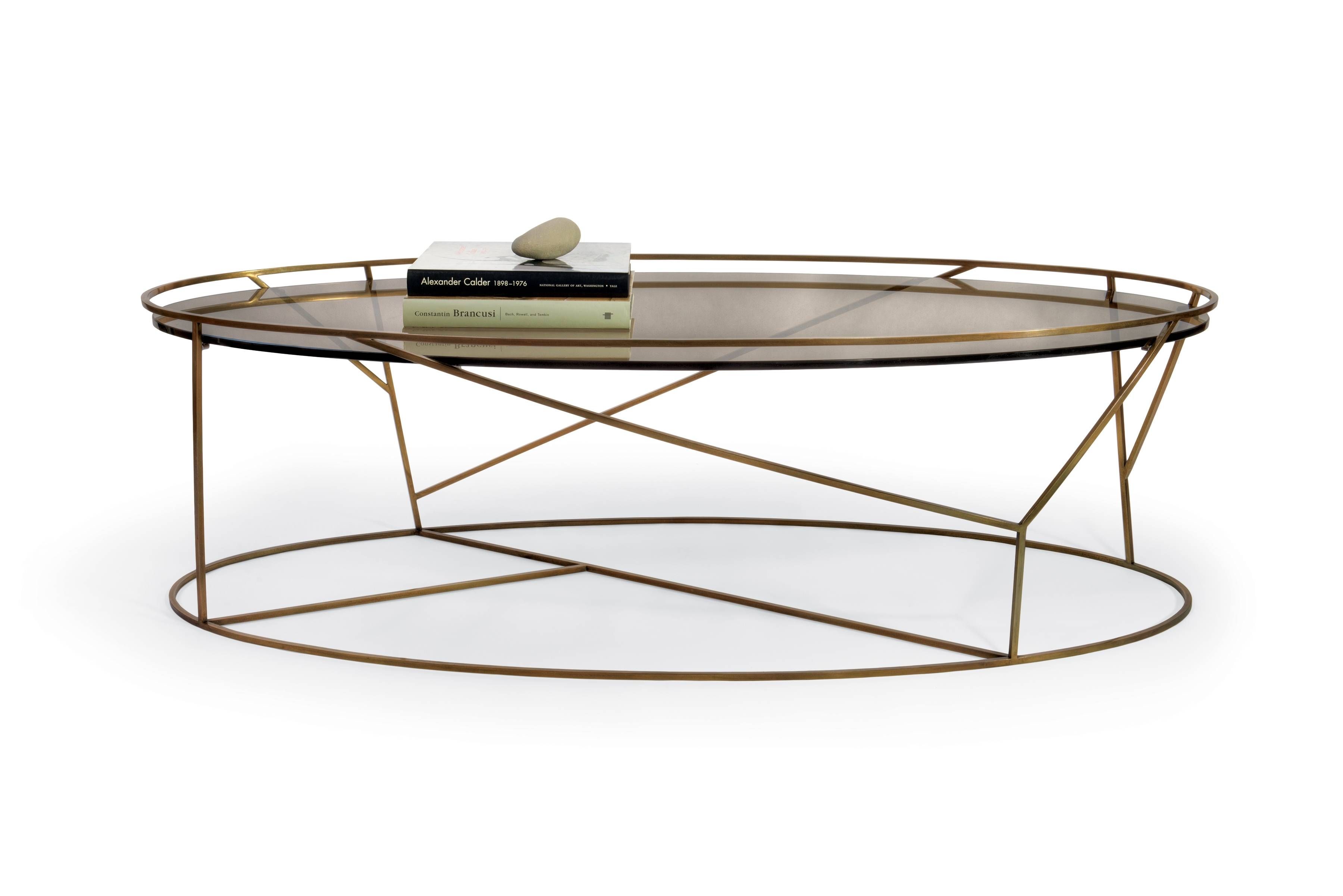 Round Metal And Glass Coffee Table – Jericho Mafjar Project In Metal And Glass Coffee Tables (Photo 30 of 30)