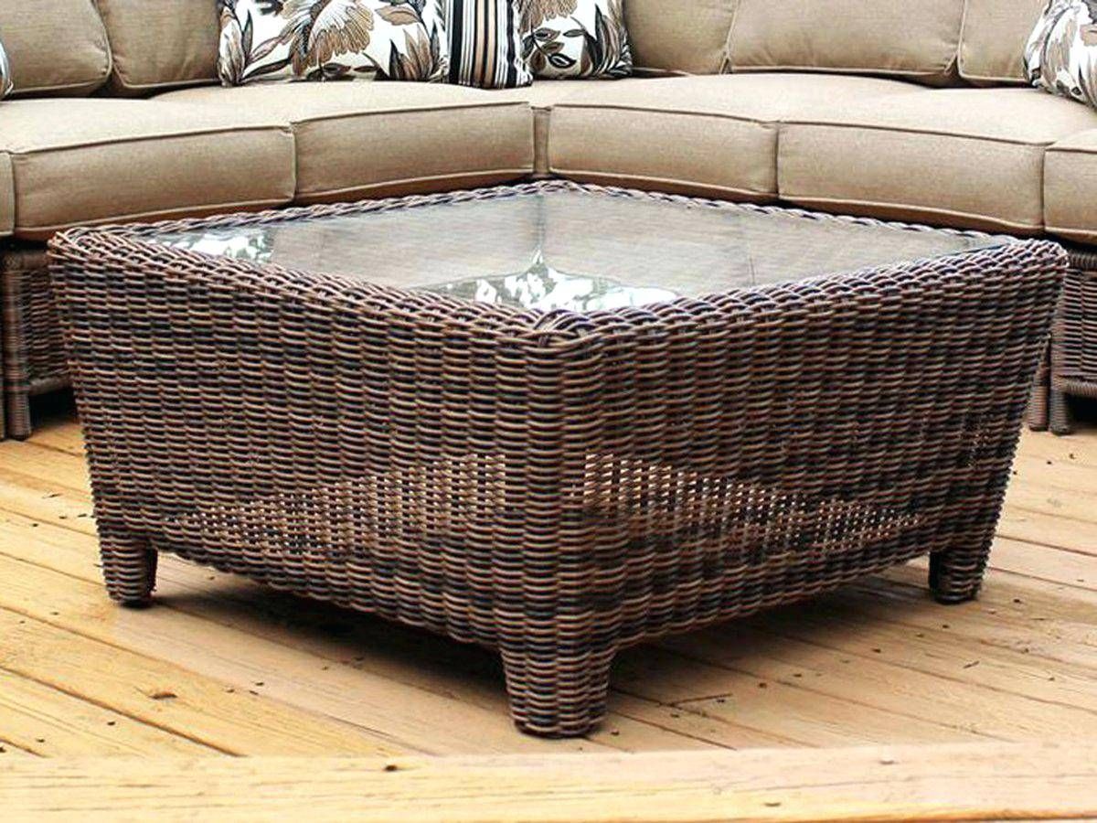Round Rattan Coffee Table With Glass Top | Coffee Tables Decoration With Gold Bamboo Coffee Tables (Photo 24 of 30)