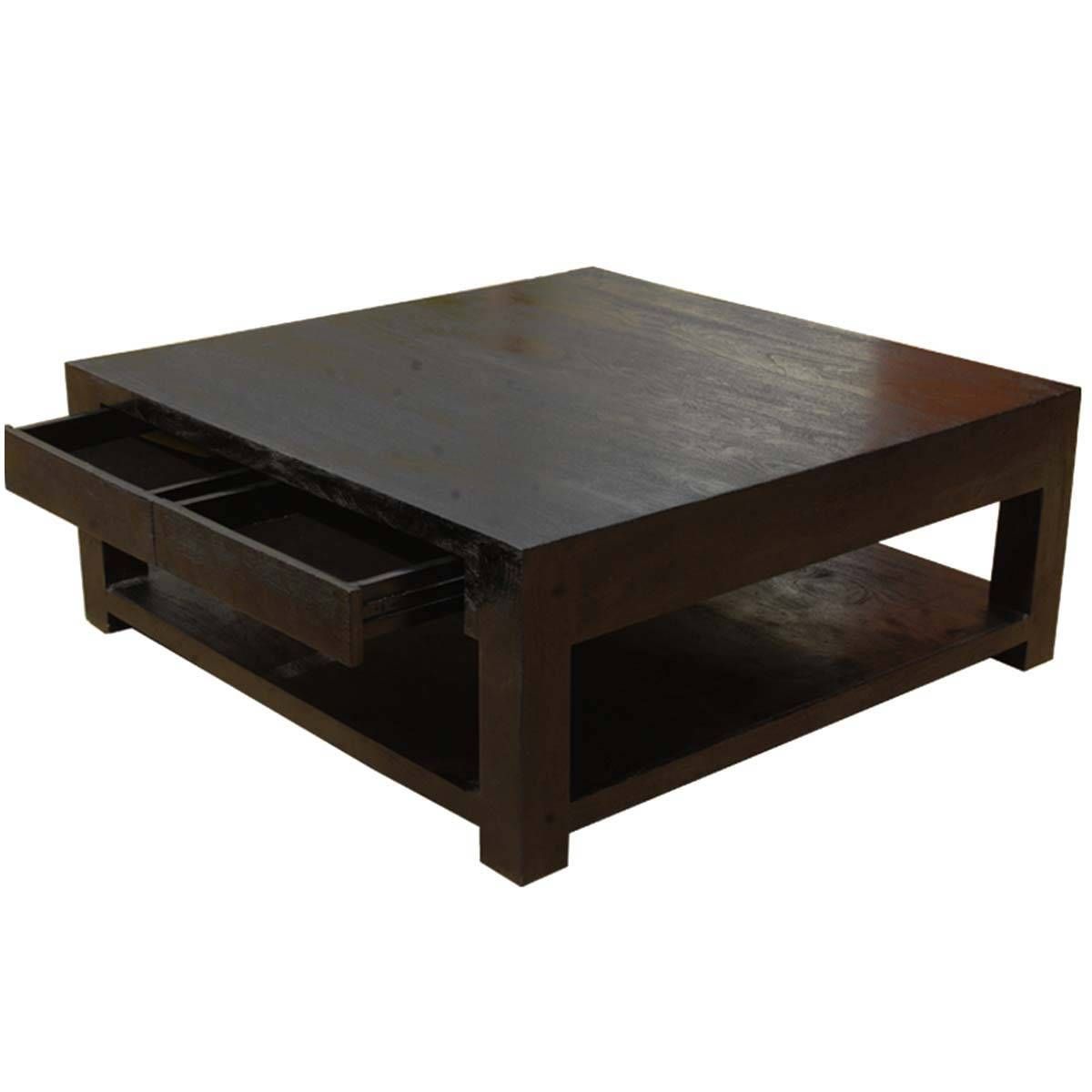 Rustic Coffee Tables With Oversized Square Coffee Tables (Photo 20 of 30)