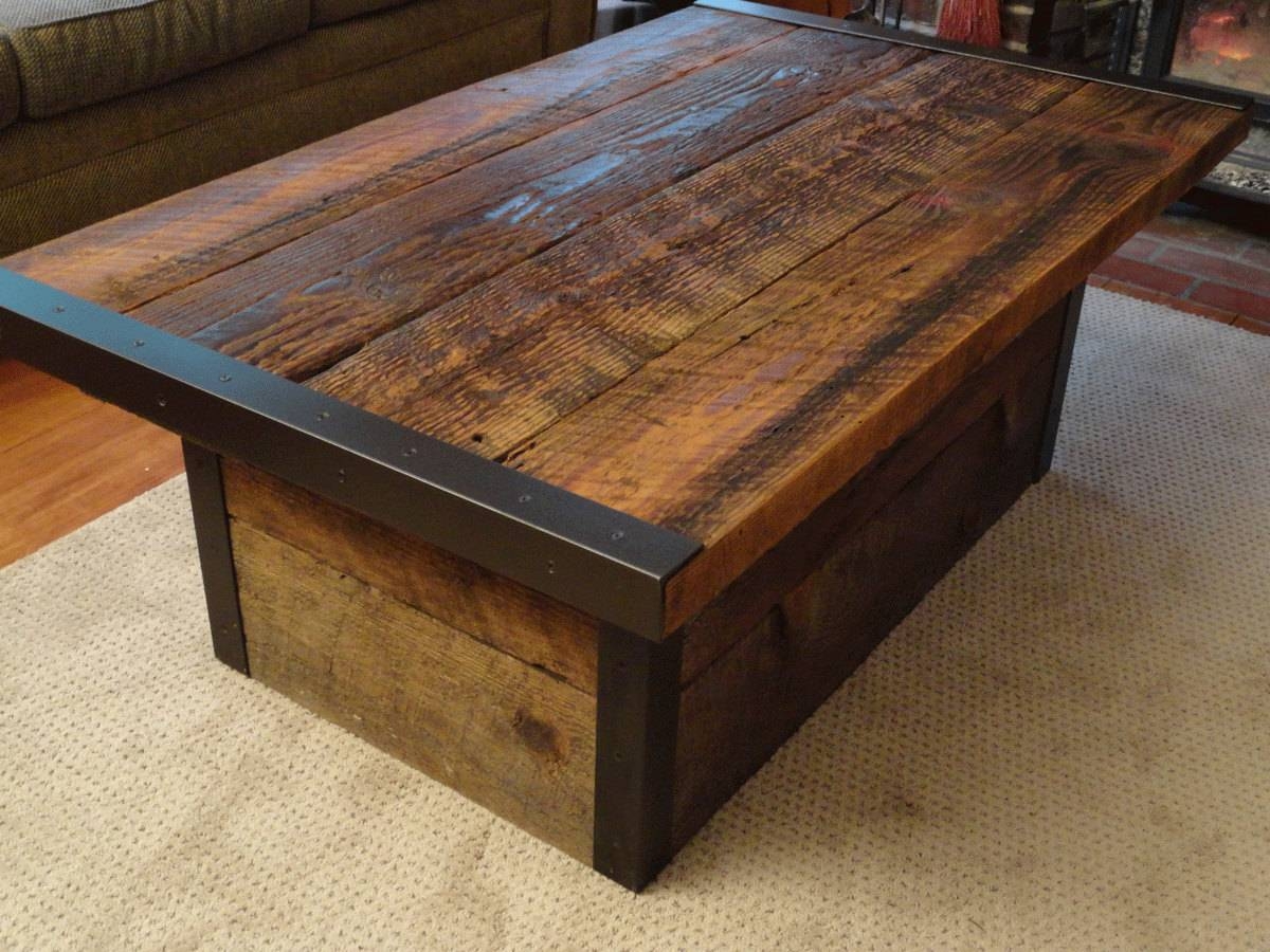 Featured Photo of 30 Best Rustic Storage Diy Coffee Tables