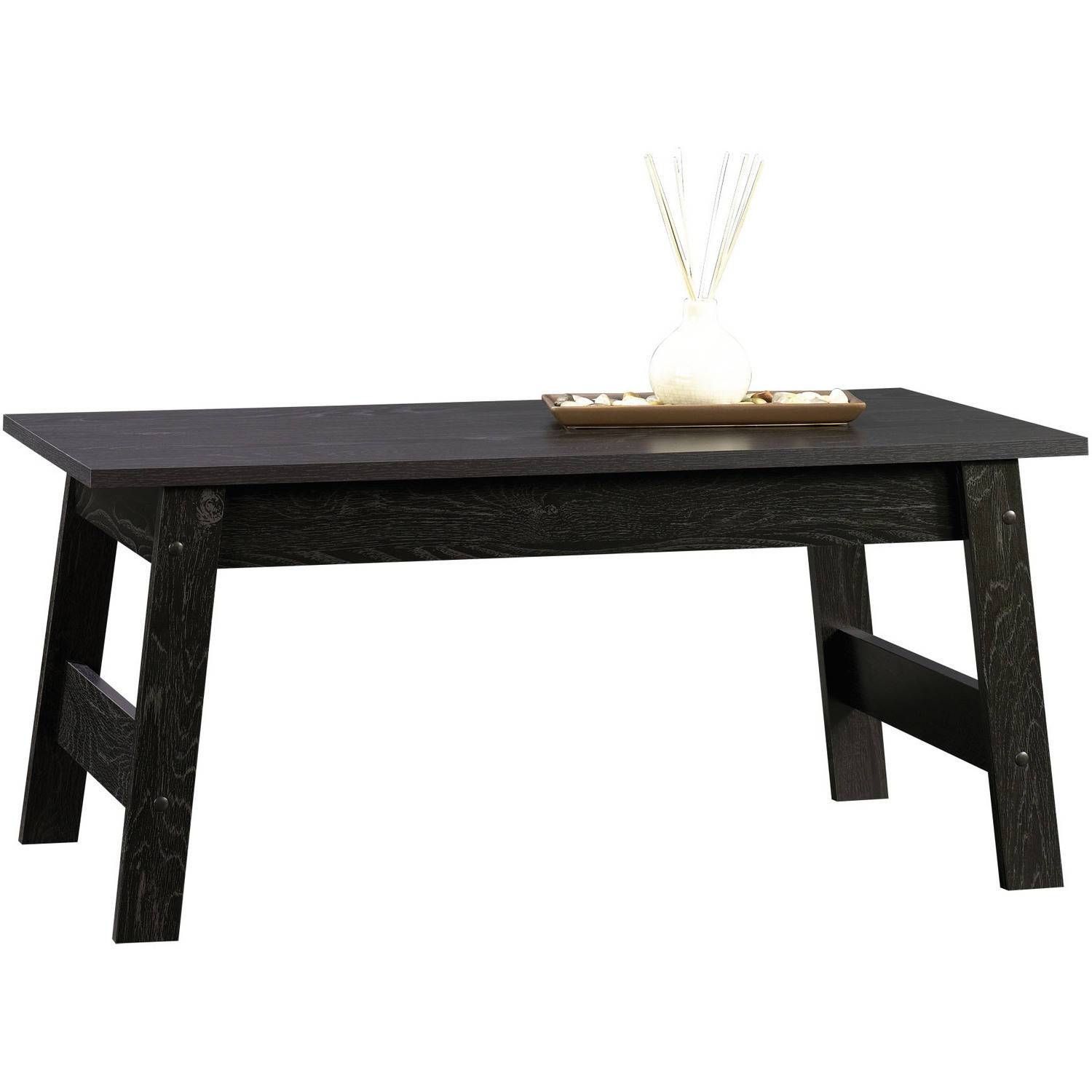 Sauder Beginnings Collection Coffee Table, Black – Walmart In Black Coffee Tables (View 5 of 30)