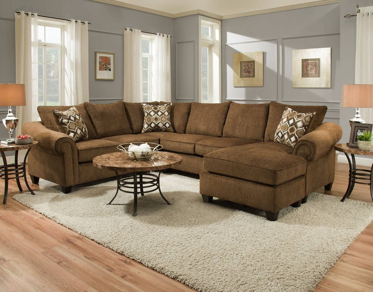 Sectional Sofas – Living Room Seating – Hom Furniture Throughout 10 Piece Sectional Sofa (Photo 164 of 299)