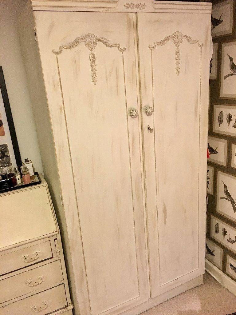 Shabby Chic Cream French Double Wardrobe | In London | Gumtree Intended For Cream French Wardrobes (Photo 15 of 15)