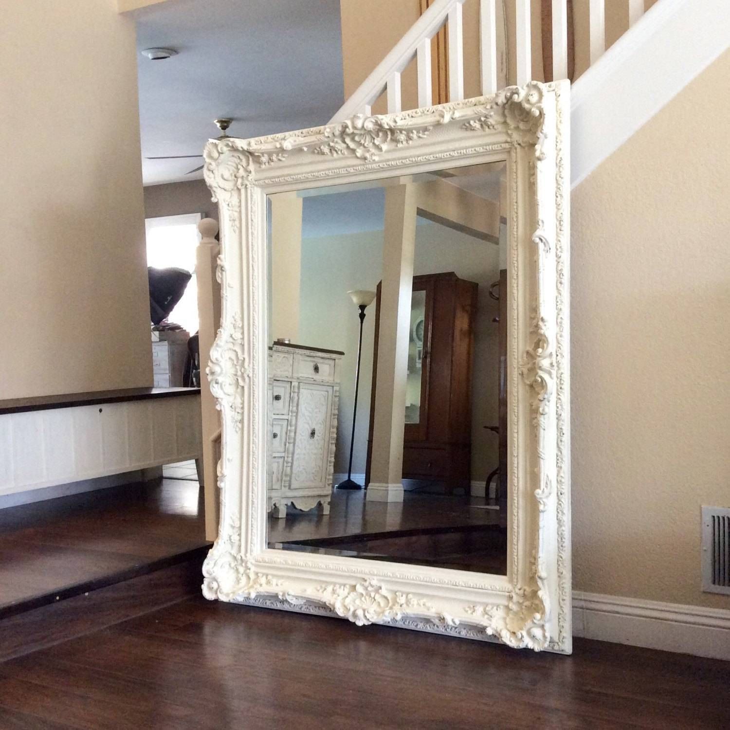 Shabby Chic Wall Mirror – Harpsounds (View 1 of 25)