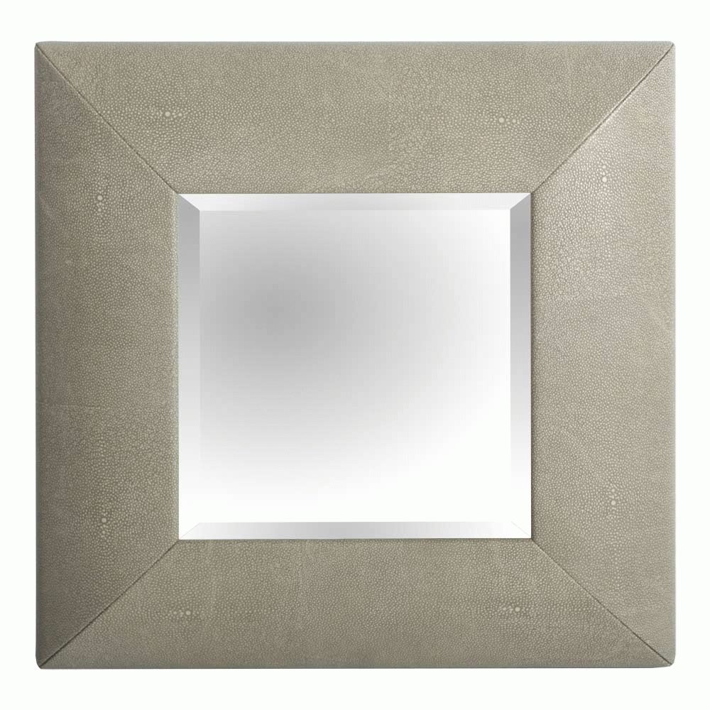 Shagreen Mirror, Shagreen Mirrors, Shagreen Leather Mirror Pertaining To Leather Mirrors (View 2 of 25)