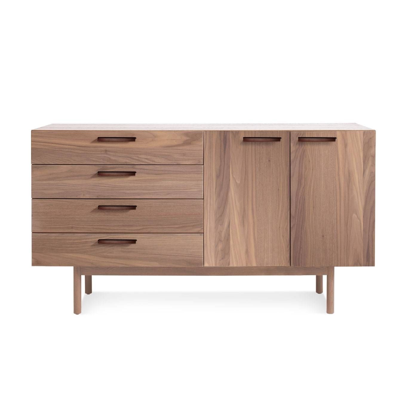 Shale 4 Drawer / 2 Door Modern Wood Sideboard | Blu Dot For Contemporary Wood Sideboards (View 23 of 30)