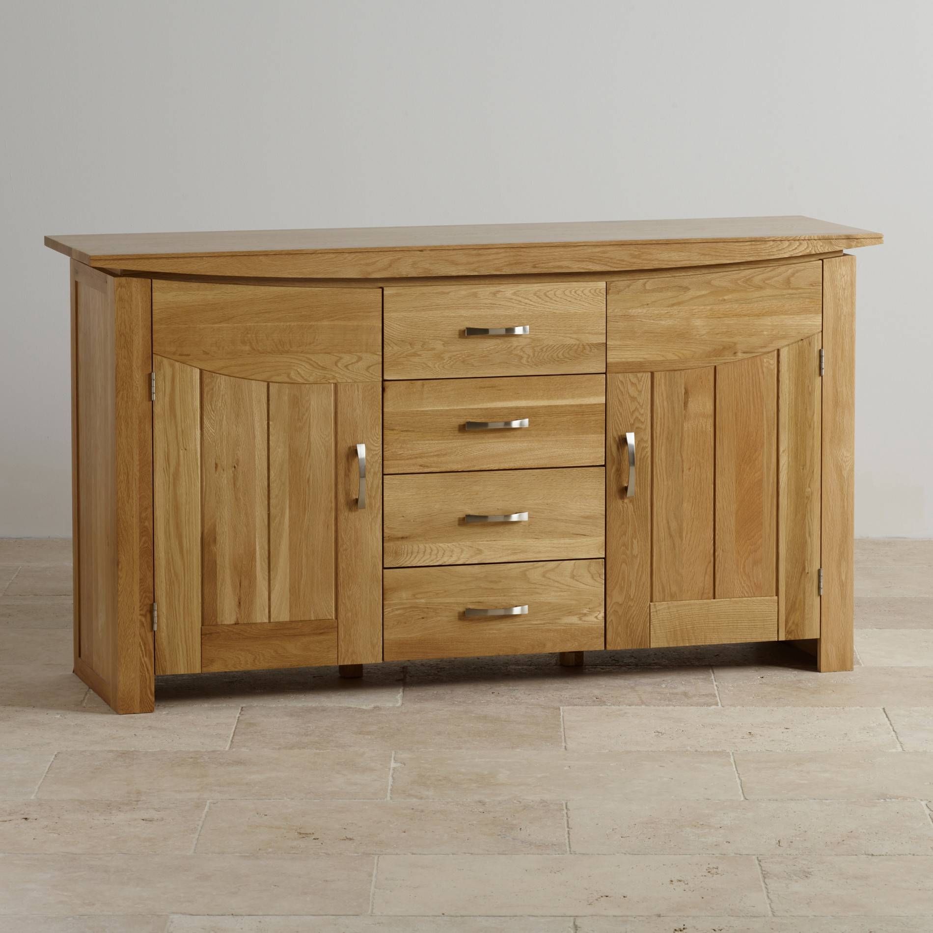 Sideboards | 100% Solid Hardwood | Oak Furniture Land In Ready Made Sideboards (Photo 1 of 30)