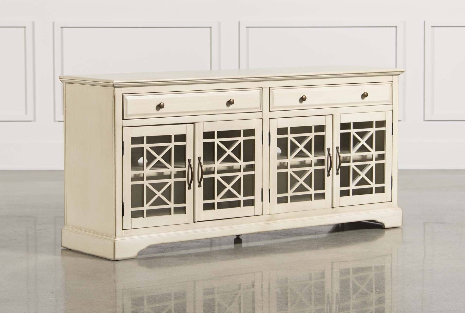Sideboards: Amusing 70 Inch Buffet Table 70 Inch Dining Table Regarding Cream Kitchen Sideboards (View 7 of 30)