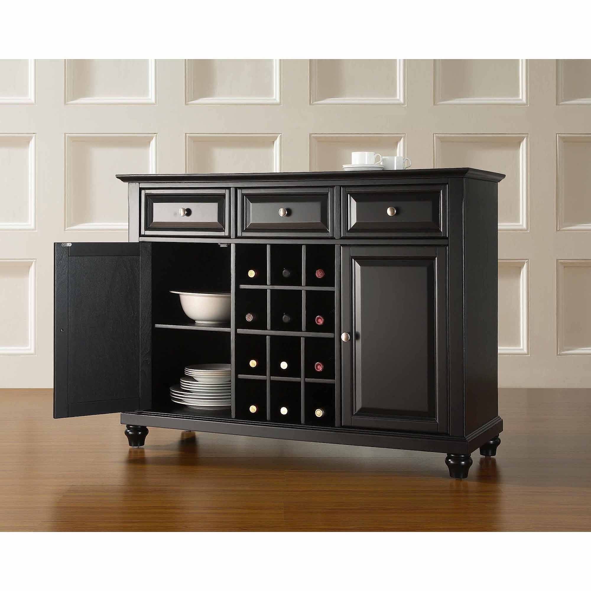 Sideboards. Awesome Server Buffet Cabinet: Server Buffet Cabinet Intended For Cream Kitchen Sideboards (Photo 10 of 30)