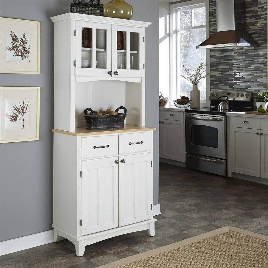 Sideboards. Inspiring White Kitchen Hutch: White Kitchen Hutch Regarding Contemporary White Sideboards (Photo 29 of 30)