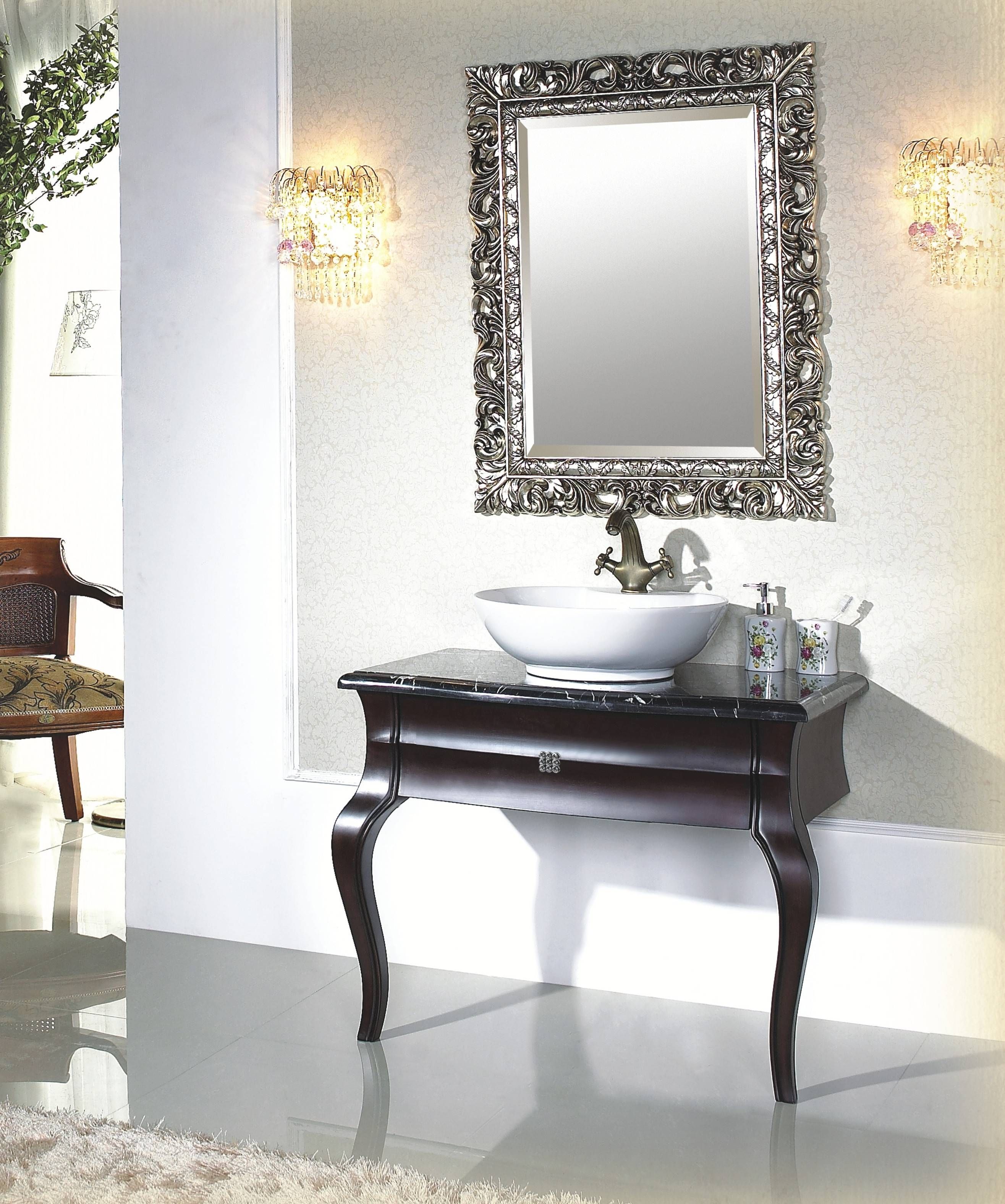 Silver Bathroom Mirror | Creative Bathroom Decoration Inside Silver Rectangular Bathroom Mirrors (Photo 22 of 25)