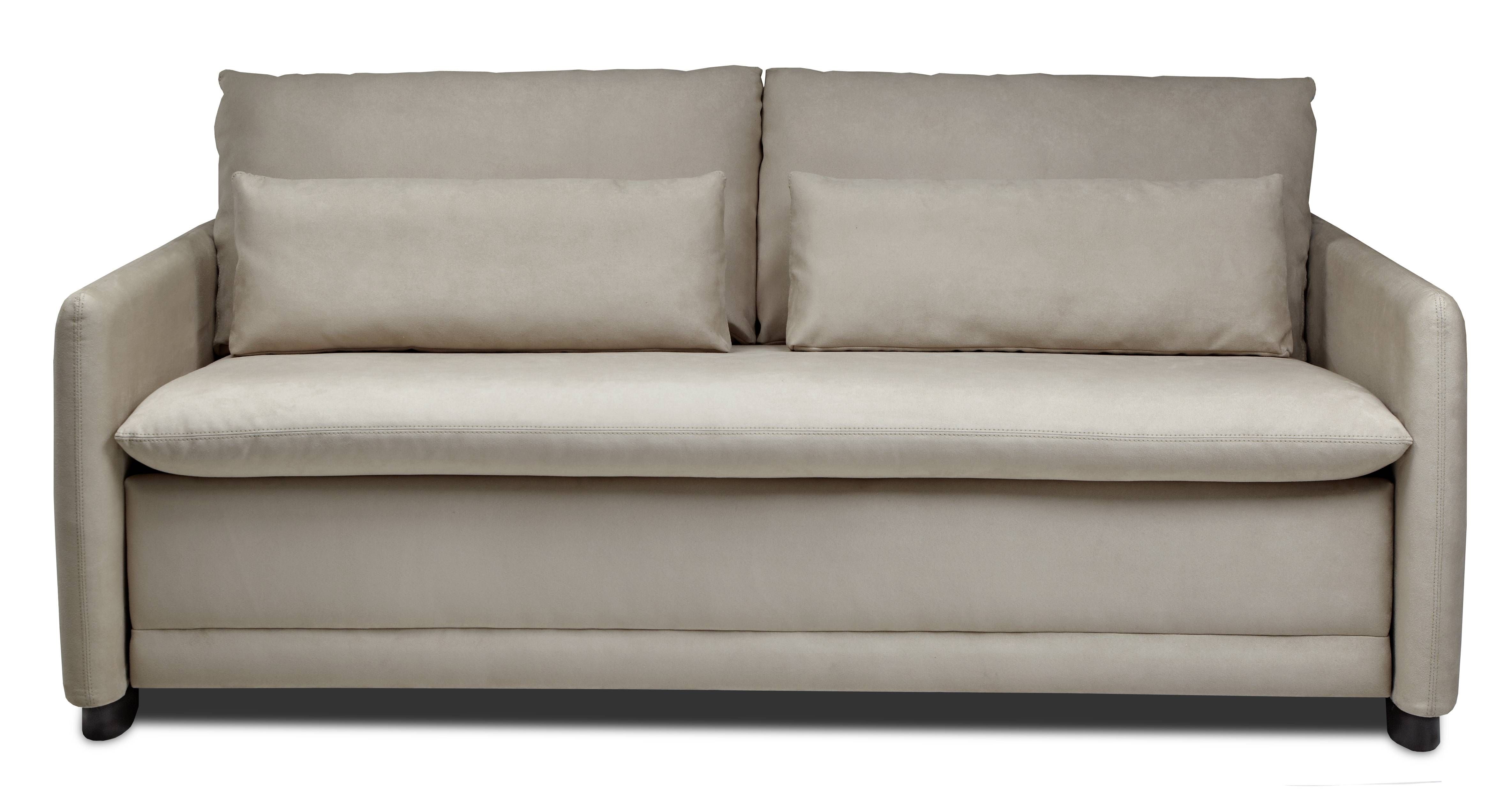 Silver Linen Fabric Upholstered Convertible Sofa Bed With Storage Regarding Comfortable Convertible Sofas (View 26 of 30)