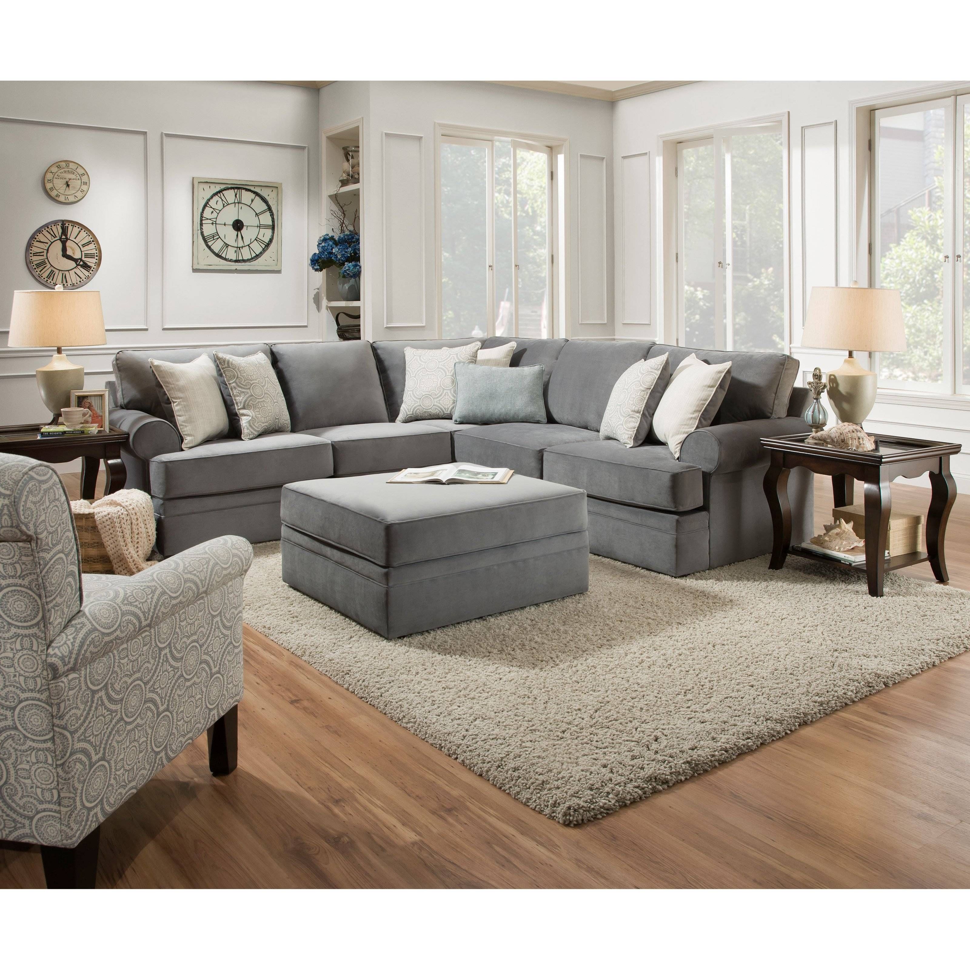 Simmons Upholstery Dublin Briar Sectional Sofa | Hayneedle Intended For Simmons Sectional Sofas (View 30 of 30)