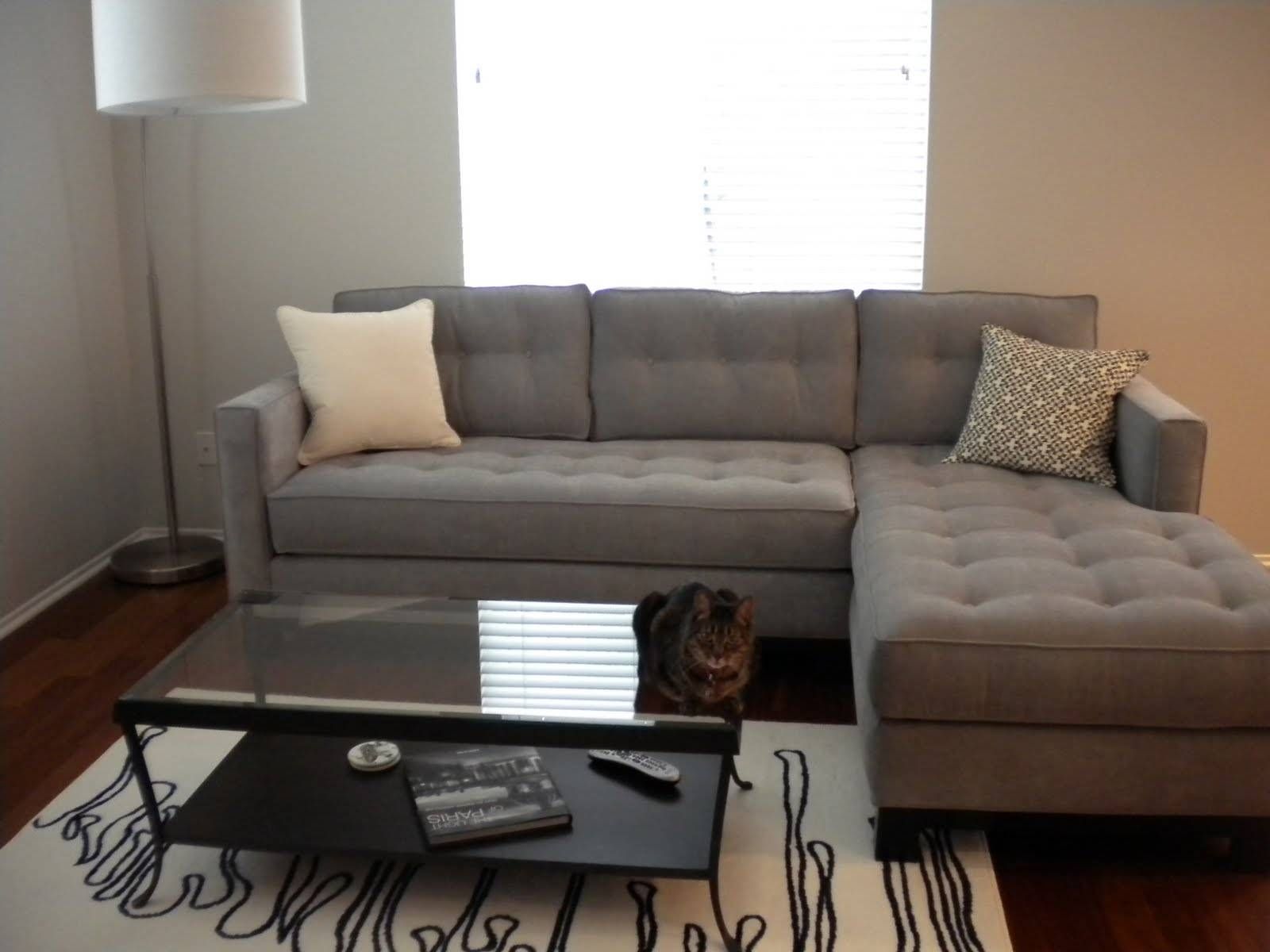 Small Sectionals For Apartments. Lutz Small Spaces Sofa Sectional Regarding Condo Sectional Sofas (Photo 4 of 30)