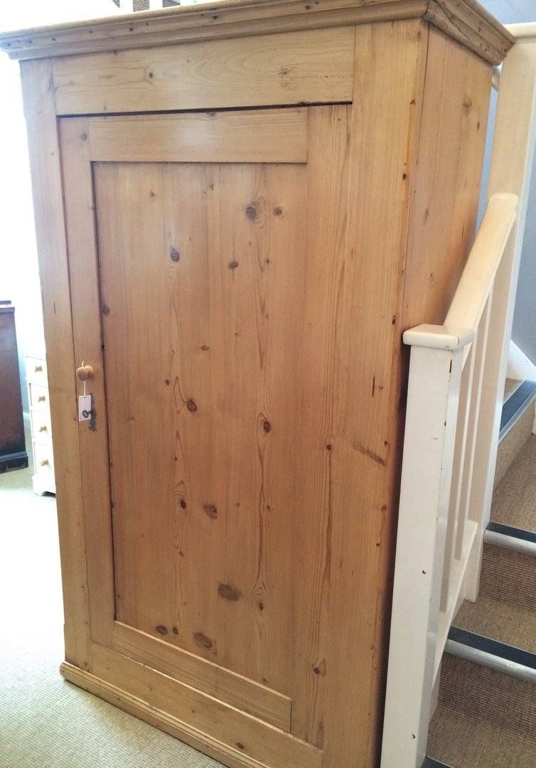 Small Victorian Pine Single Wardrobe – In A Nutshell Throughout Pine Single Wardrobes (Photo 12 of 15)