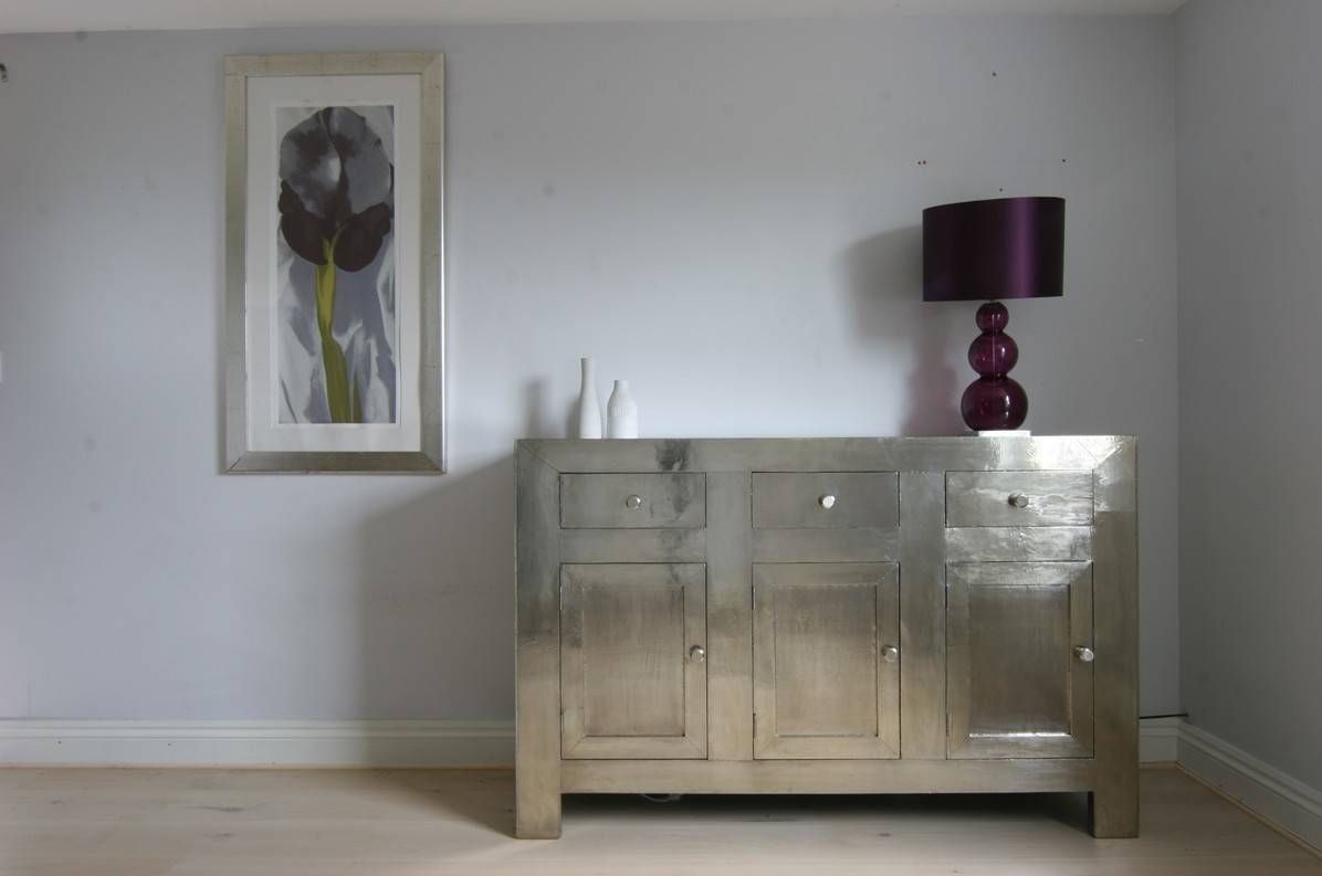 Small White Metal Sideboard 4 1 With Regard To Metal Sideboard Furniture (View 24 of 30)