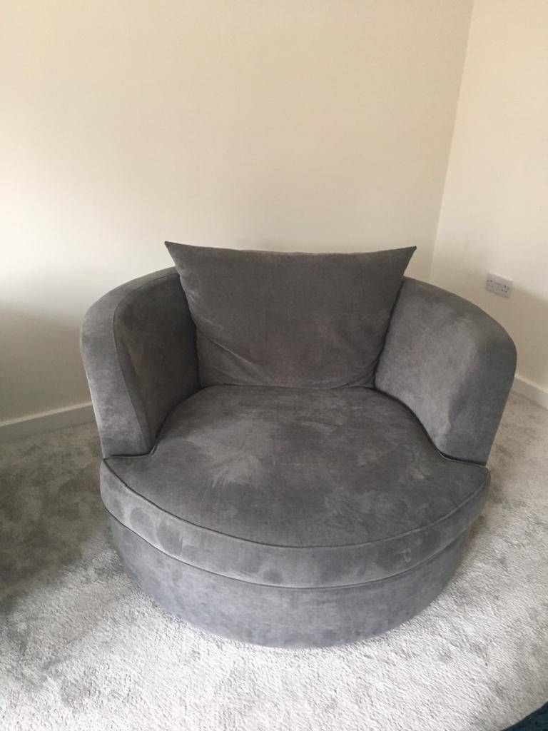 Sofa And Swivel Chair Dfs. Grey | In Longbridge, West Midlands Intended For Sofa With Swivel Chair (Photo 29 of 30)