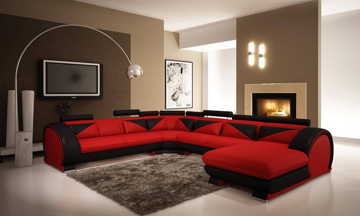 Sofas Center : Popular Red And Black Sectional Sofa On Reclining Pertaining To Cheap Retro Sofas (Photo 29 of 30)