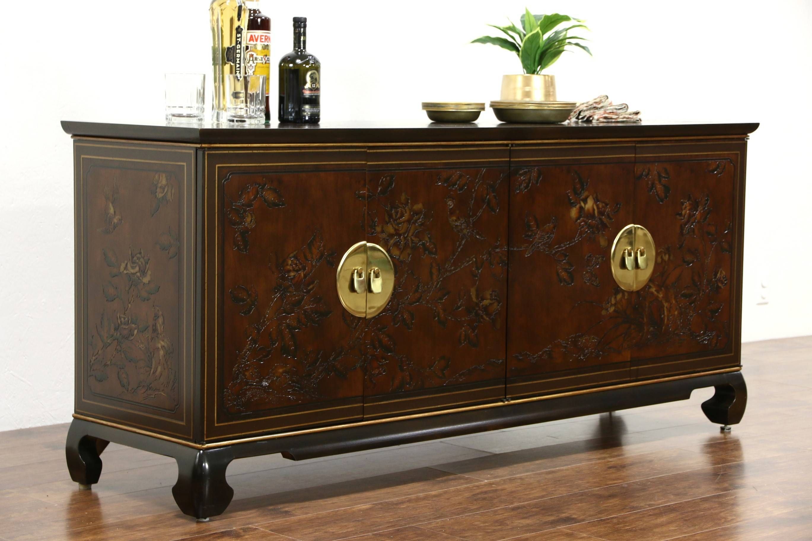 Sold – Drexel Heritage Connoisseur Chinese Vintage Sideboard For Chinese Sideboards (View 5 of 30)